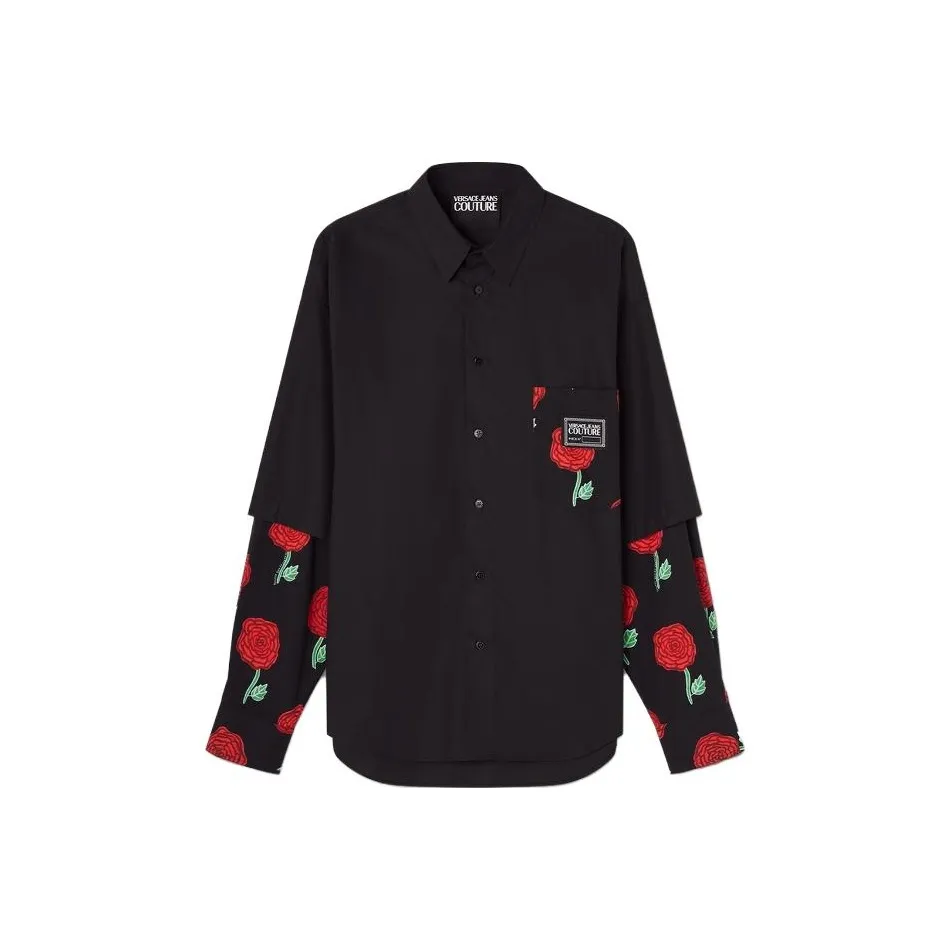 VERSACE JEANS COUTURE Shirt Men's Black