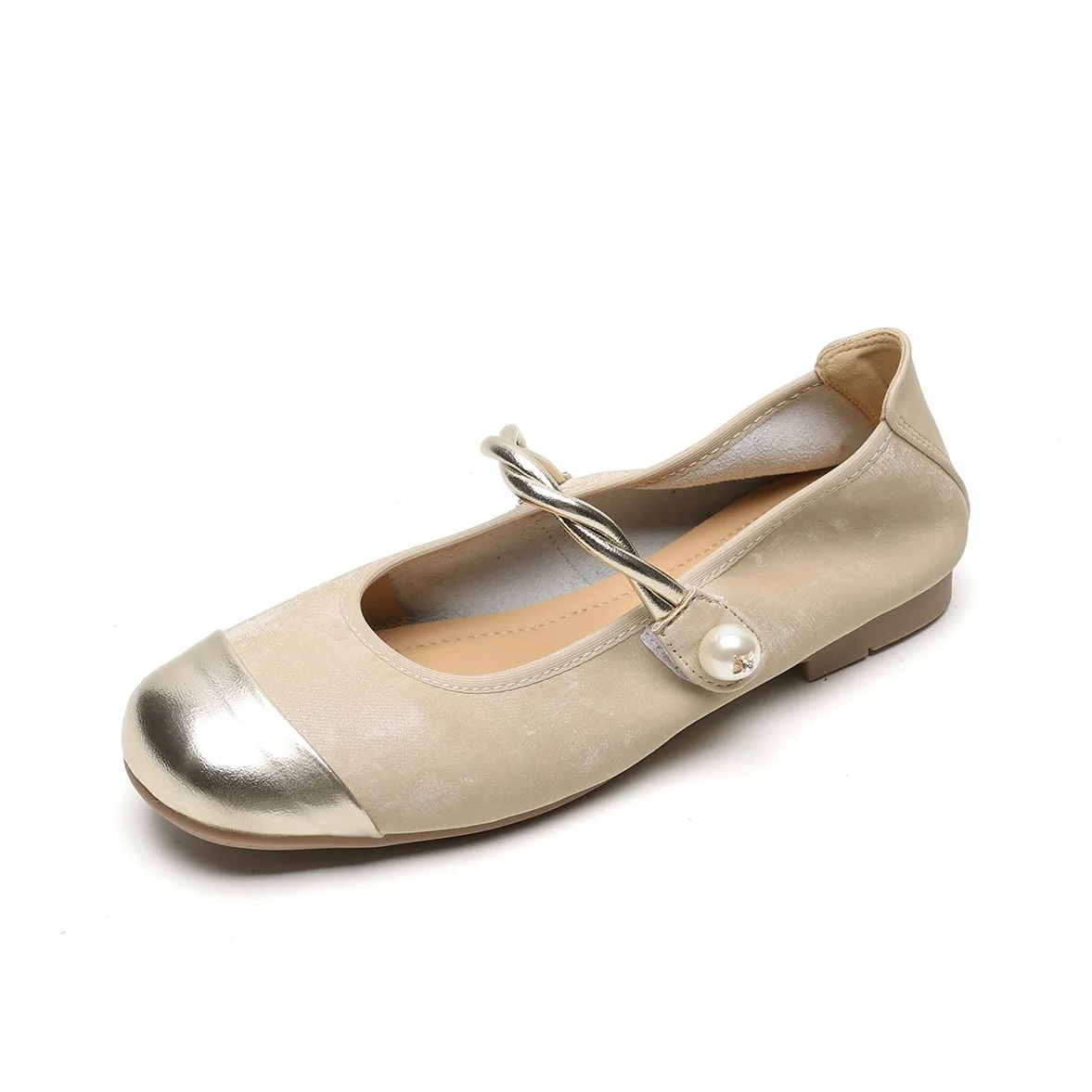 QITUMAUL Плоская подошва Туфли Мэри Джейн Женские