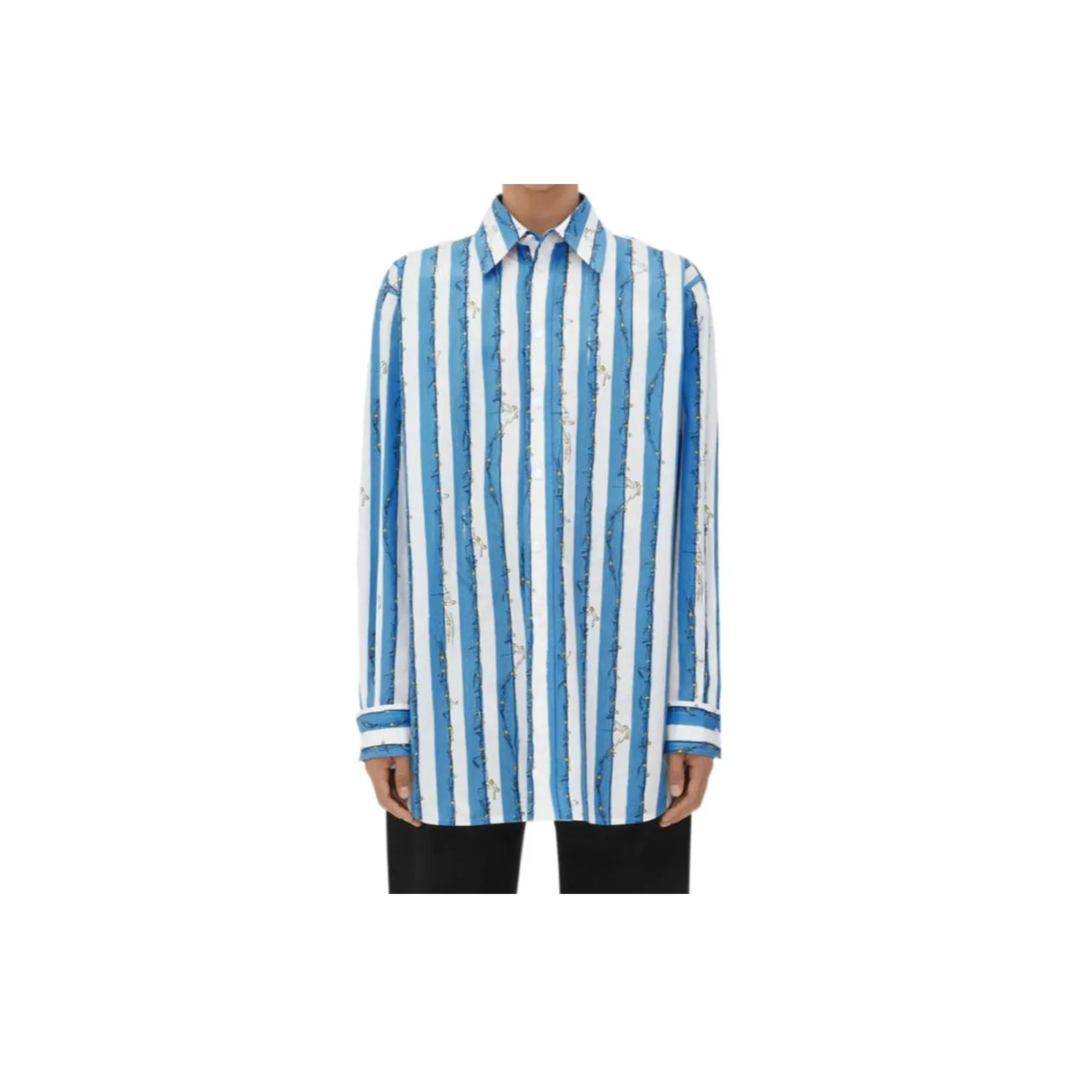 Bottega Veneta Graphic Printed Long Sleeved Shirt