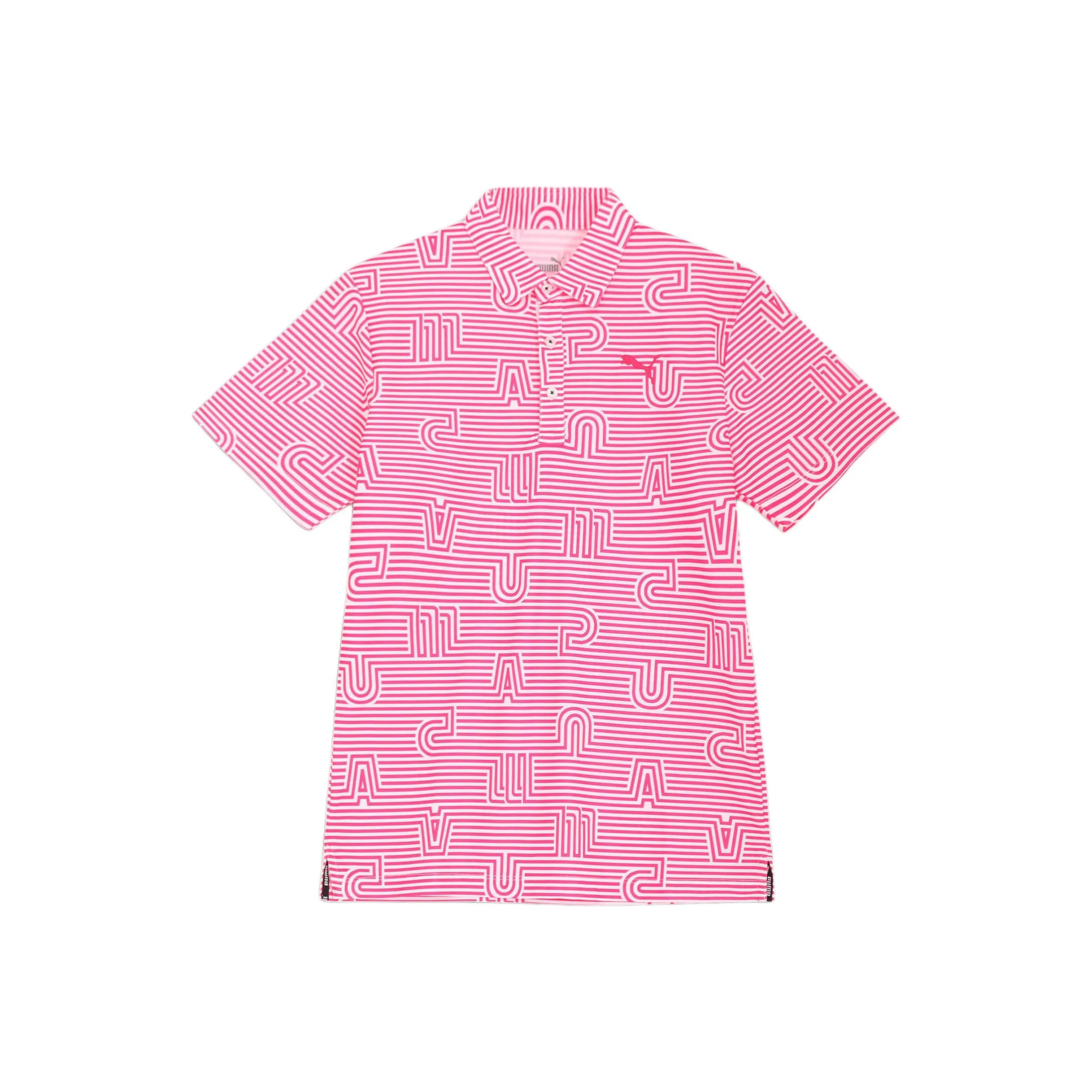 PUMA Golf Polo Shirts Men Pink