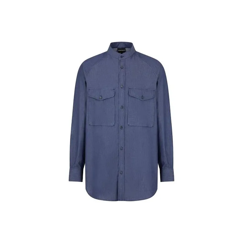 EMPORIO ARMANI Рубашка Мужская Синяя