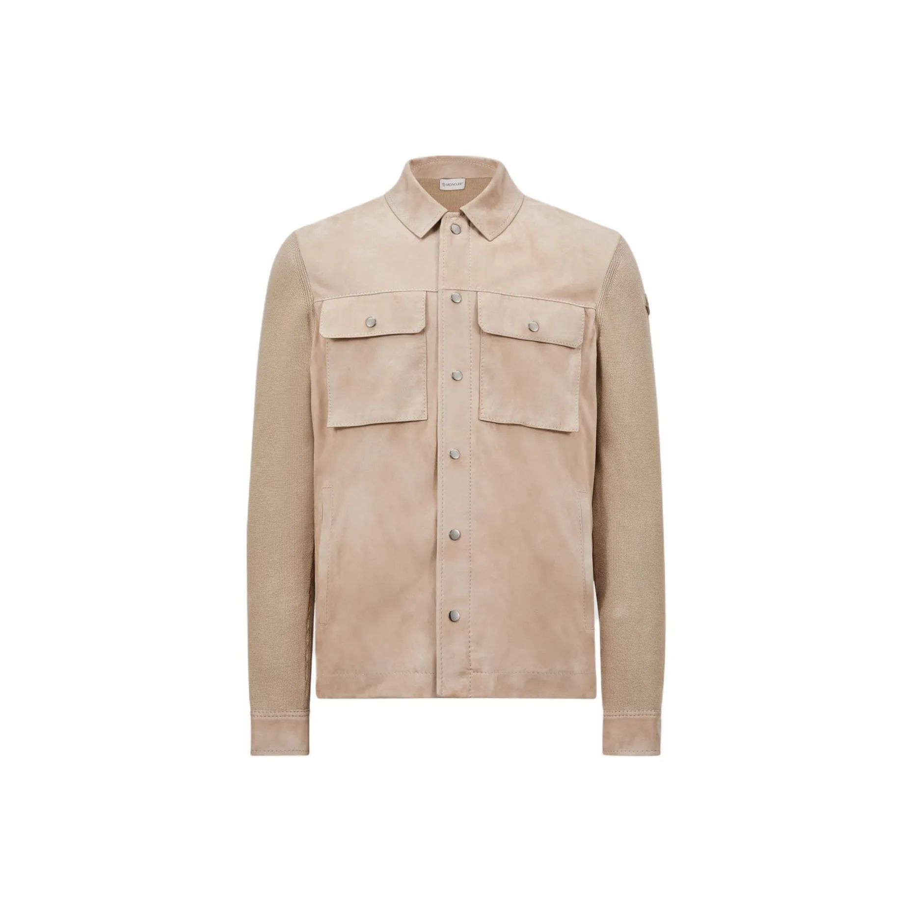 Moncler Leather Front Buttoned Cardigan