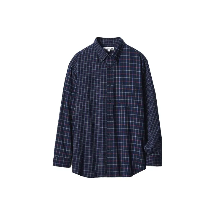 Jw Anderson X UNIQLO Jw Anderson Co Branded Series Shirts Men's Navy Blue