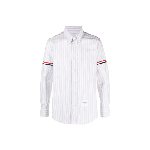THOM BROWNE Светло-серые Мужские Рубашки