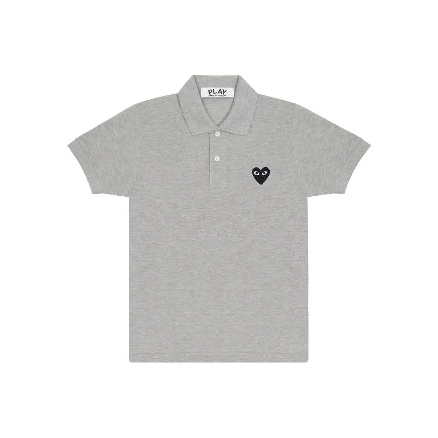Comme Des Garcons Play Black Emblem Polo