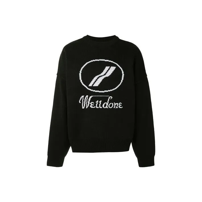 WE11DONE Logo Intarsia Jumper