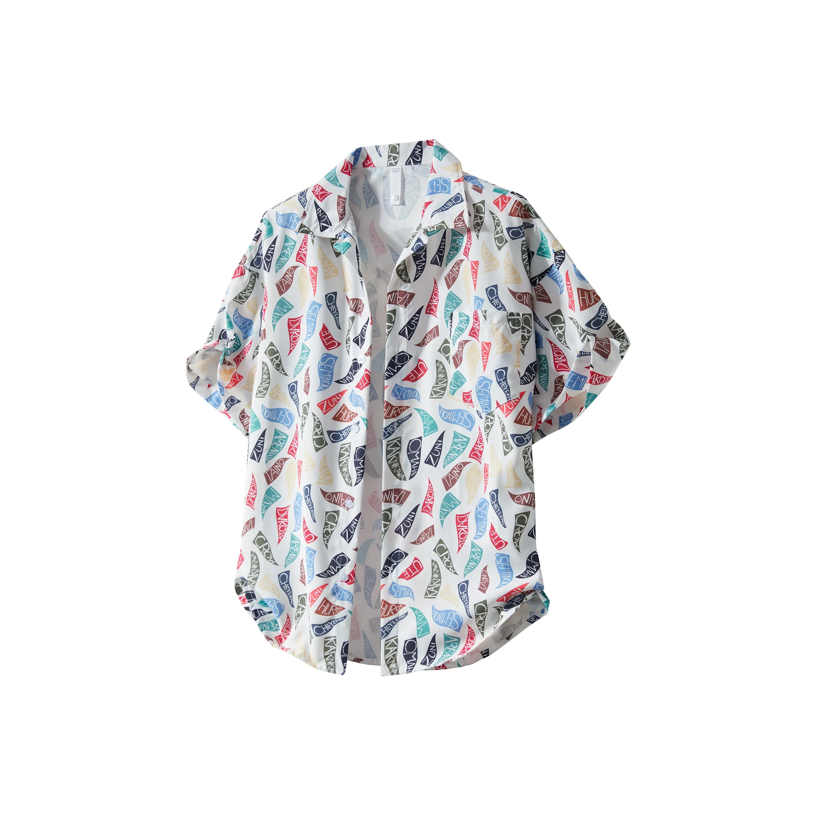 KNOW EVERY Цветочный Рубашка Унисекс Далматинец Белый