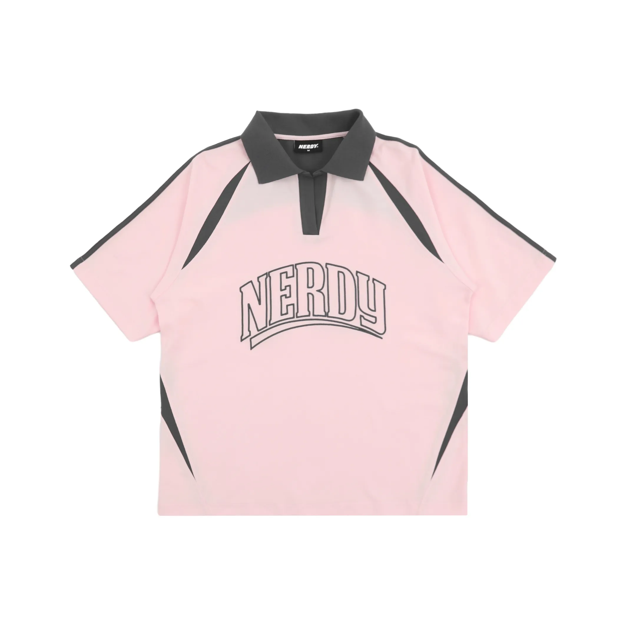 NERDY SS24 Polo Shirt Unisex Light Pink