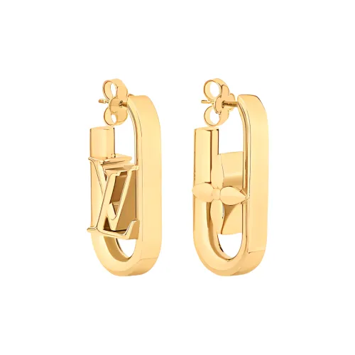 LOUIS VUITTON My LV Chain Brass Earrings Золотой Женские
