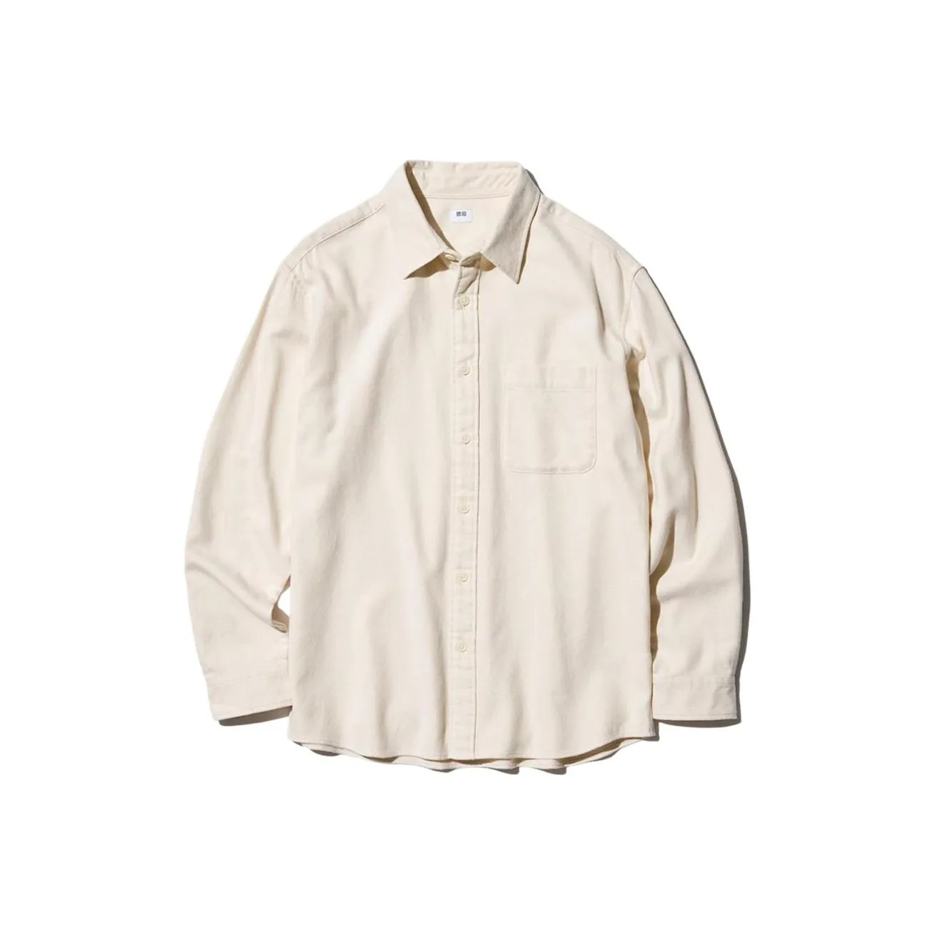 UNIQLO Сливочный Мужская Рубашка