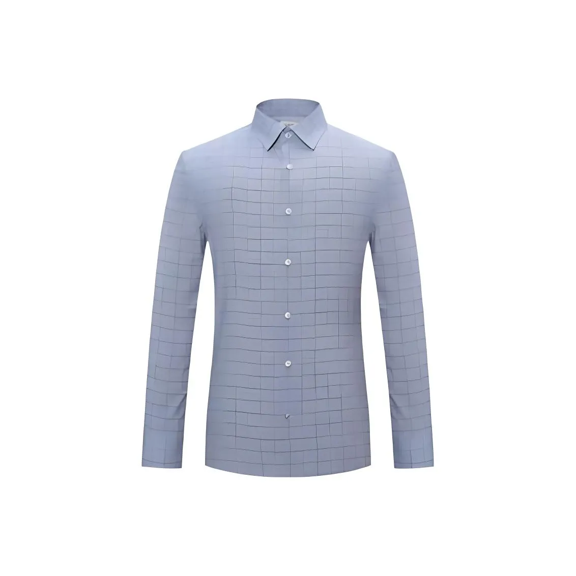 JODOLL Пыльно-синяя мужская рубашка