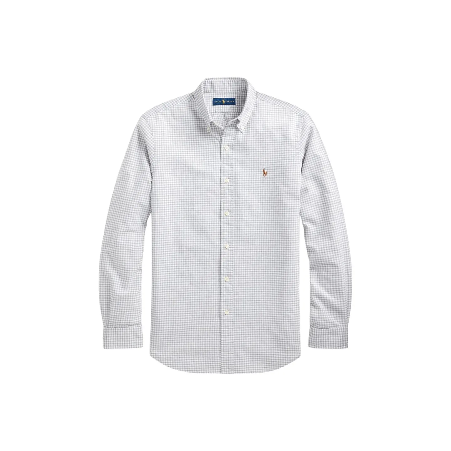 Polo Ralph Lauren Рубашка Мужская Светло-Серого Цвета