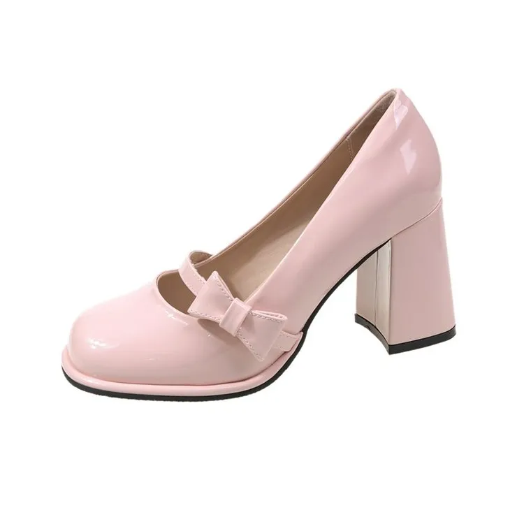 Feo Dvke Грубый каблук Высокие каблуки 8 см Женские Подарочный набор в коробке