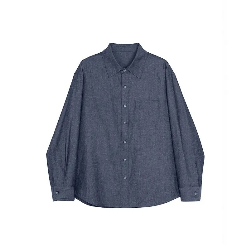 Osens Shirts Men's Linen Blue