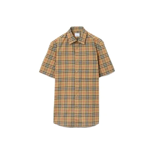 Burberry Бежевые Мужские Рубашки