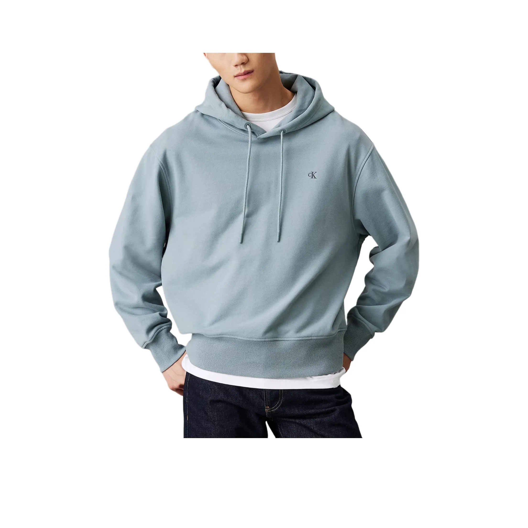 CALVIN KLEIN Свитшот Европейская версия Мужской Синий