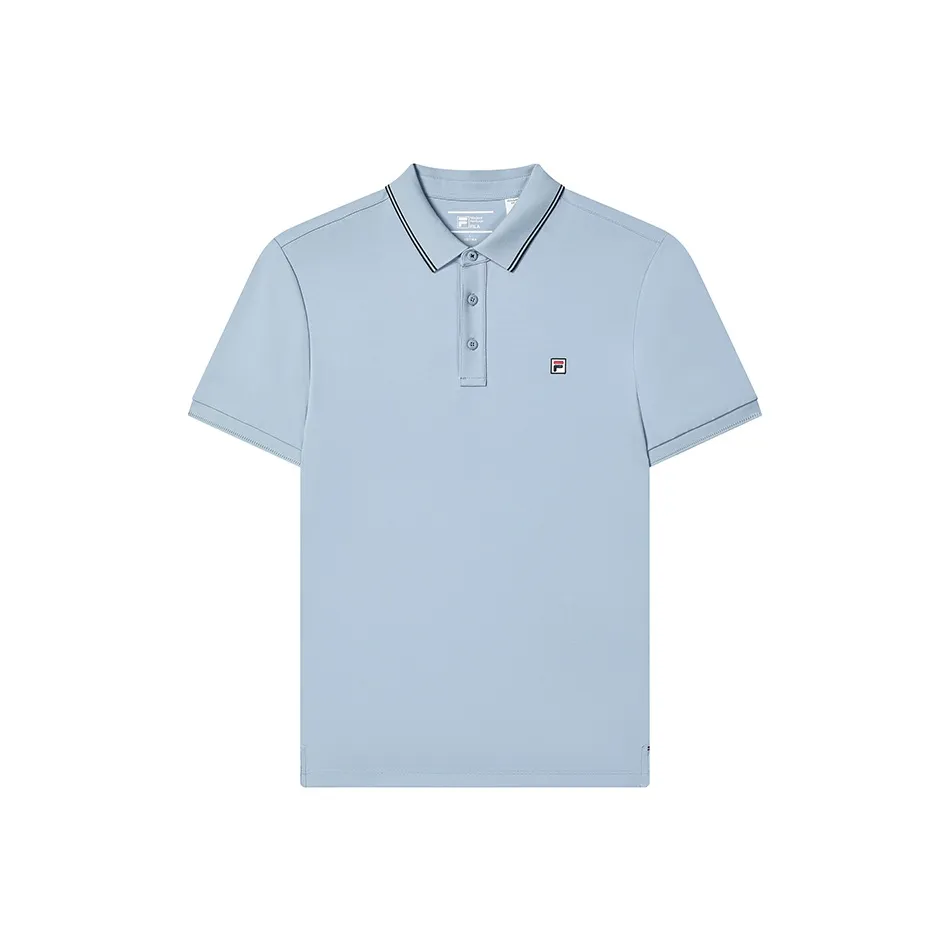FILA MODERN HERITAGE Polo Shirt Men's Bamboo Prosperity Blue