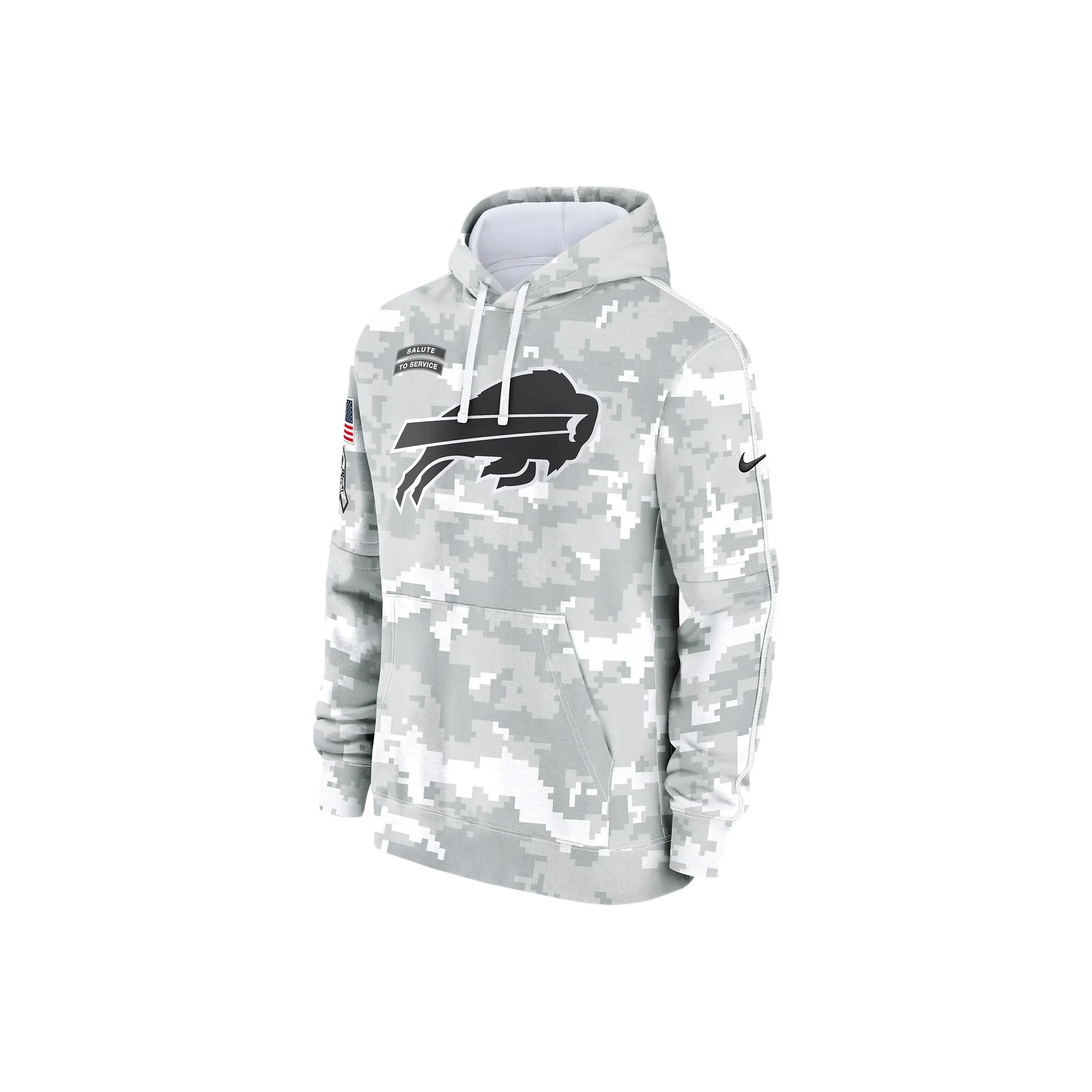 Nike Buffalo Bills Salute To Service Primary Edge Club Men's Nike Nfl Pullover Hoodie