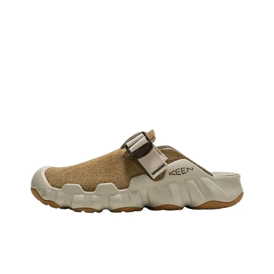 KEEN Hyperport Clog Leather Устойчивый к истиранию Домашние тапочки Женские Светлый Умбра