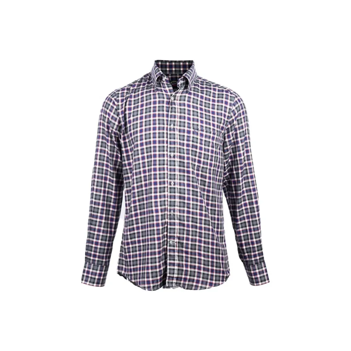 Paul & Shark Yachting Shirt Men's Purple Plaid