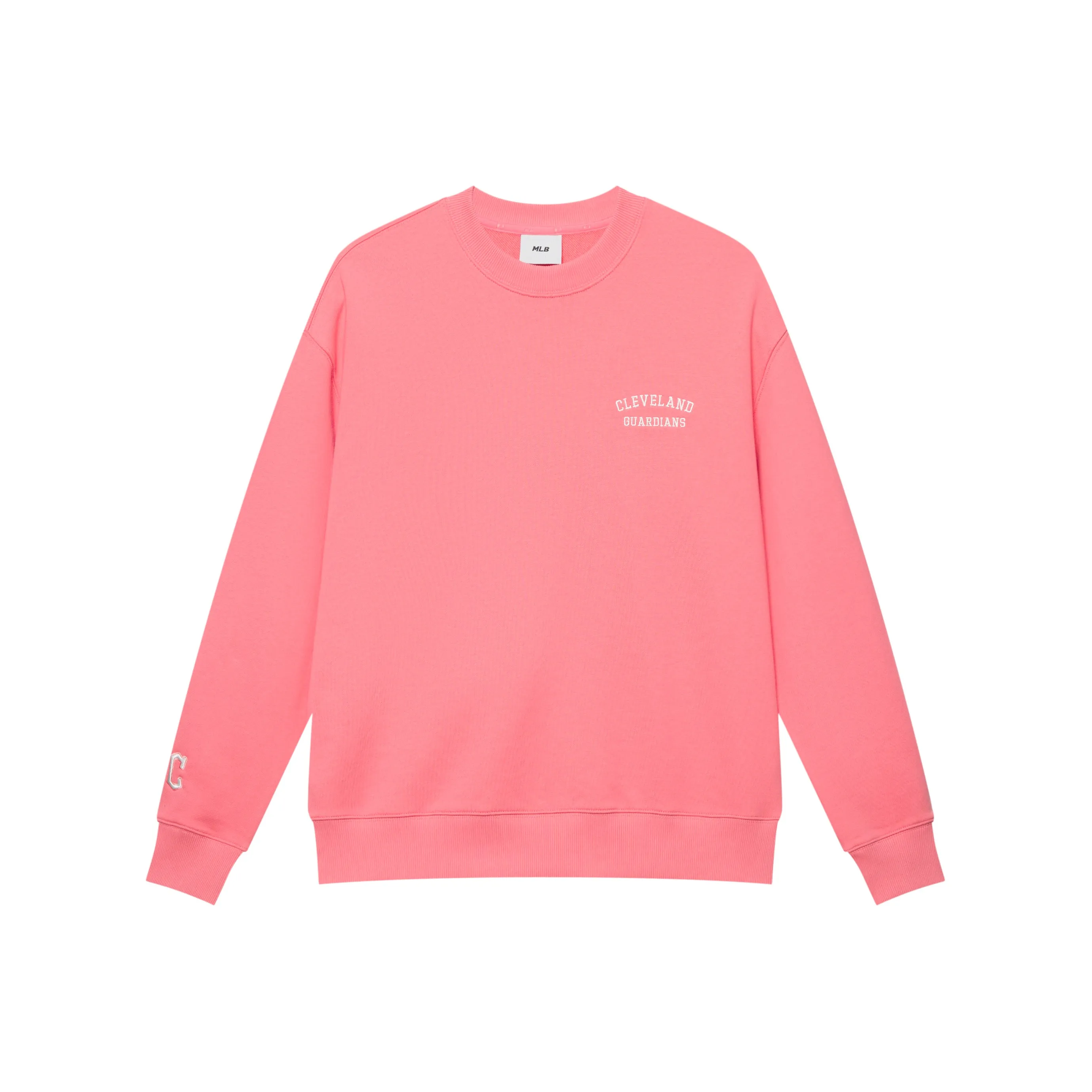MLB Basic Collection Cleveland Indians Sweatshirt Unisex Pink
