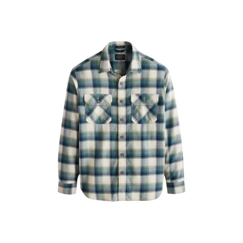 PENDLETON Бирюзовые Мужские Рубашки