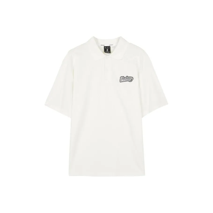 Skechers Funny Monster Polo Shirt Men's Marshmallow White