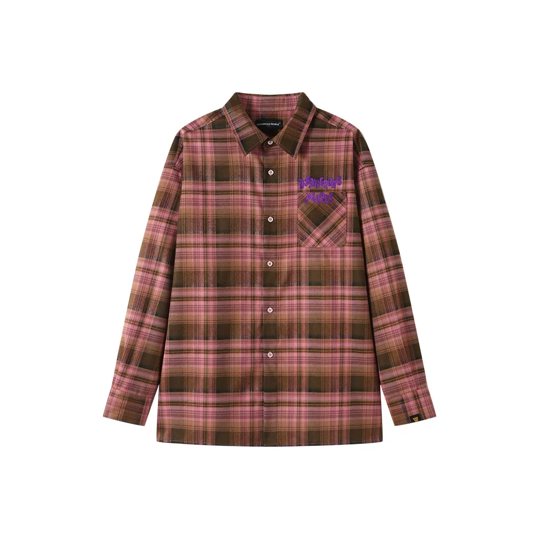 DANGEROUSPEOPLE Рубашка Унисекс Розовая