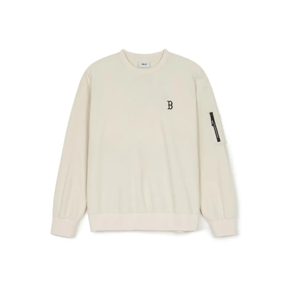 MLB Base Logo Gorpcore Boston Red Sox Свитшоты Свитшот Унисекс Белый