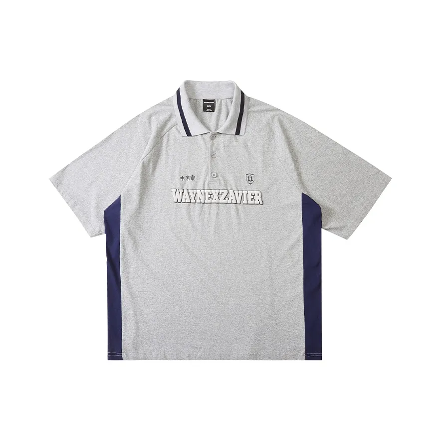 WAYNEXZAVIER Polo Shirts Men's Light Gray