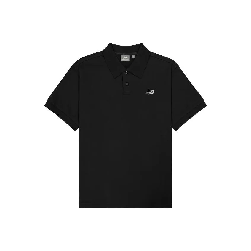 New Balance совместное брендирование Поло Мужское Черное