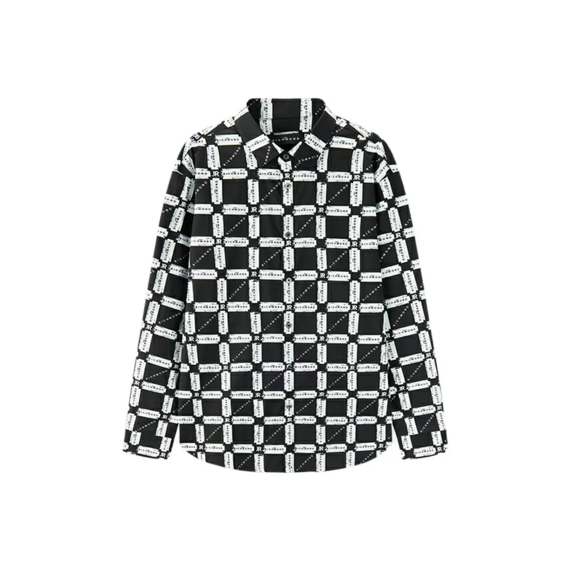 JOHN RICHMOND Рубашка Мужская Черная Клетка