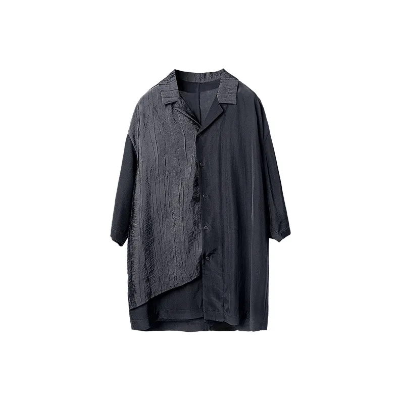 HUANXIANGZHE Рубашка Унисекс Черная