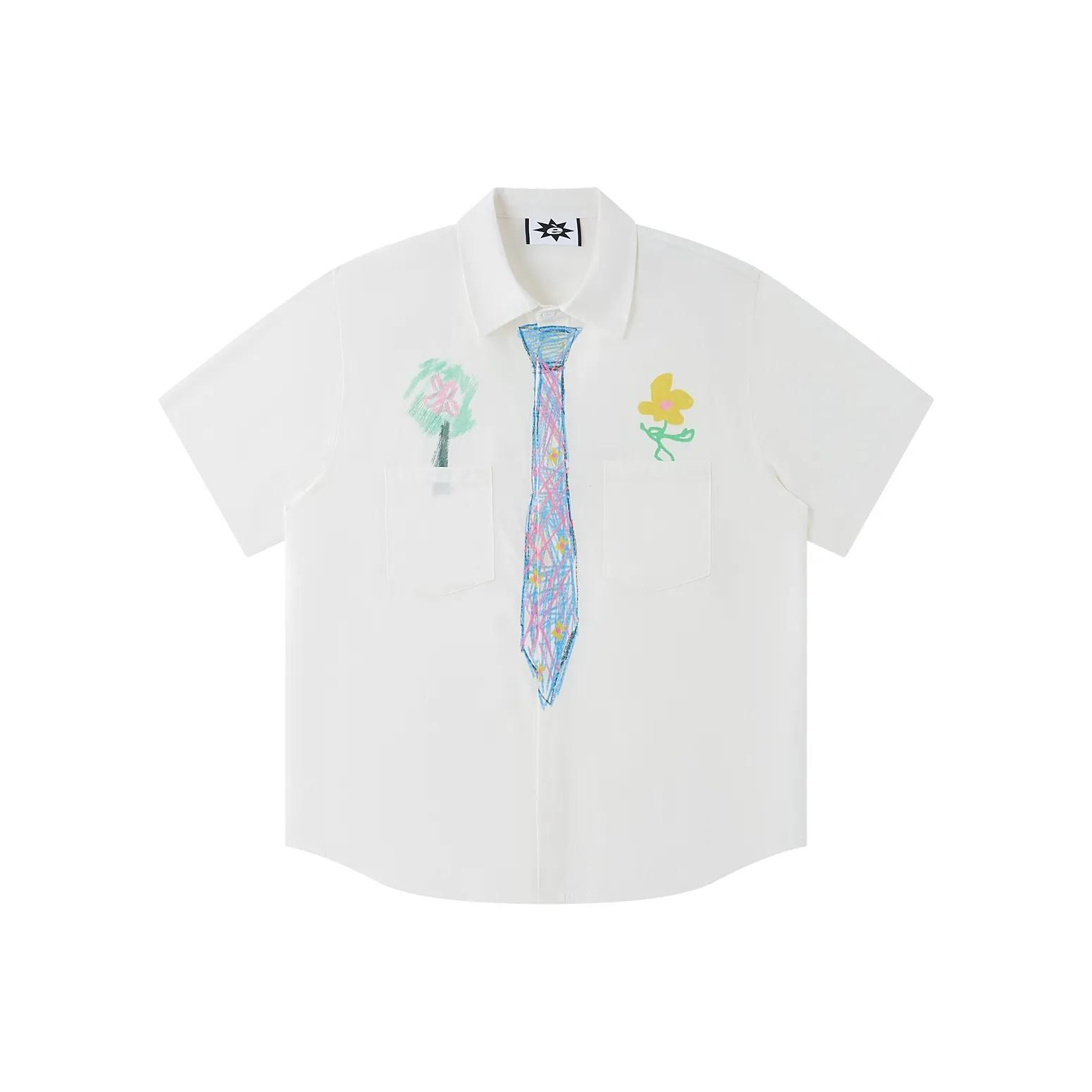 EeeeArtmonster Рубашка Унисекс Белый