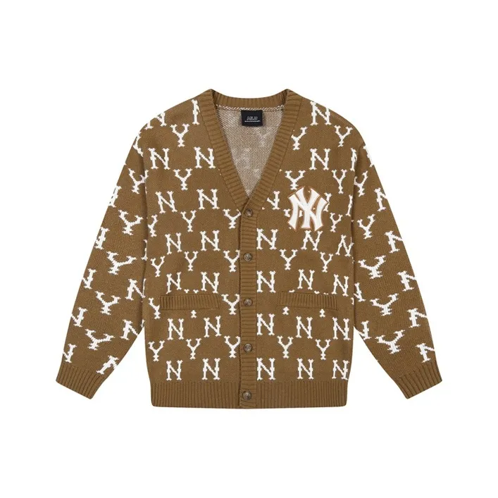 MLB Mlb Old Flower Sweater Unisex Beige