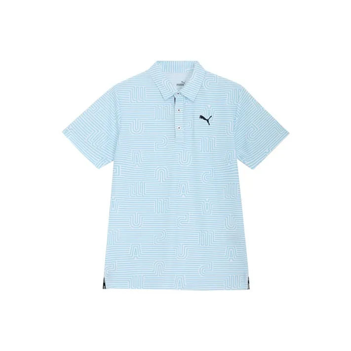 PUMA Golf Polo Shirts Men's Blue