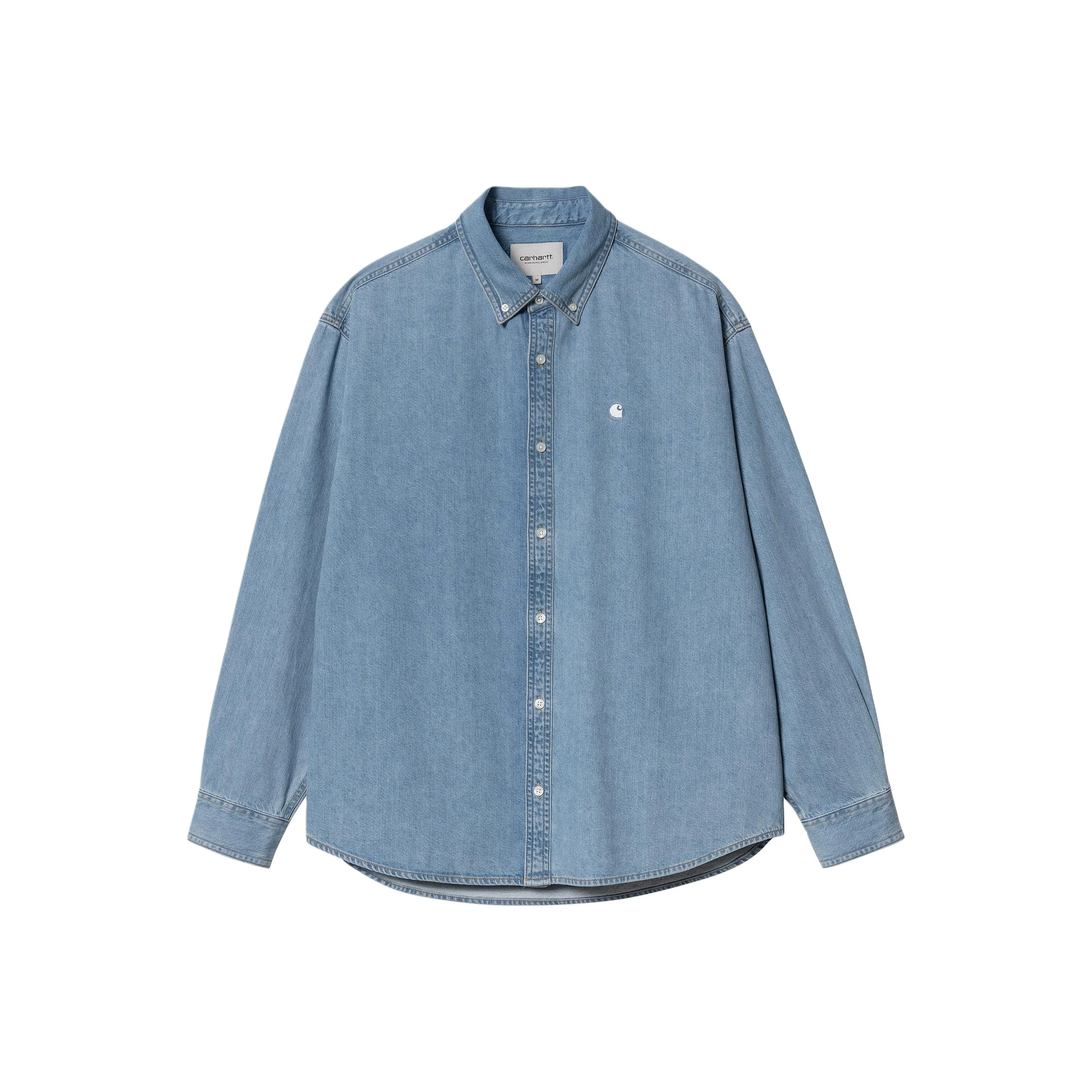 Carhartt WIP Blue Men's Shirts Кархарт WIP Синий Мужские Рубашки