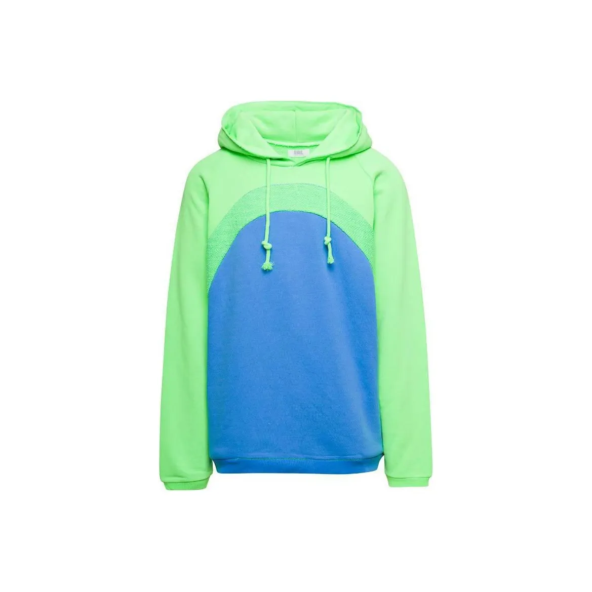 ERL Rainbow Knit Panelled Drawstring Hoodie