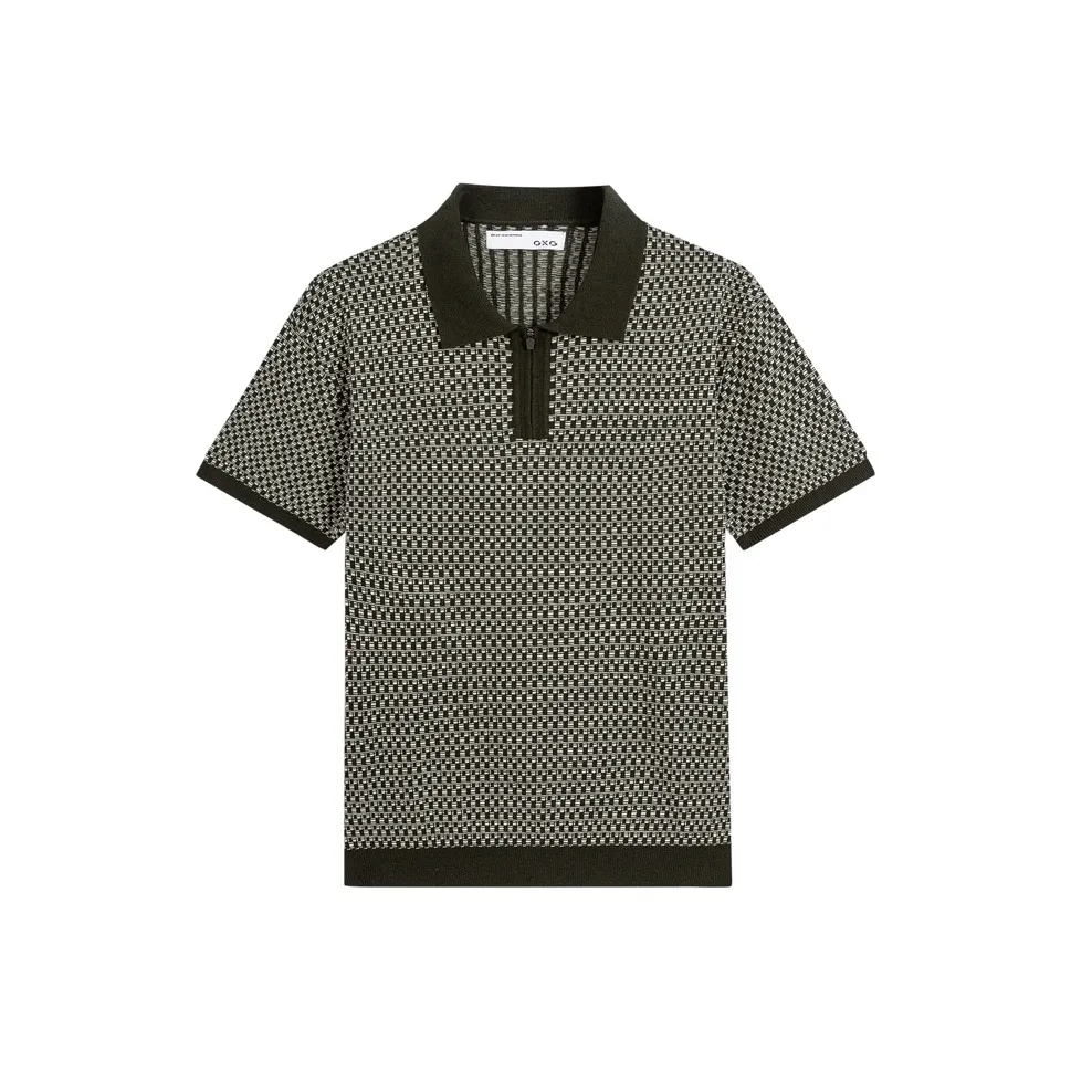 GXG Polo Мужское Зеленое Белое Клетка