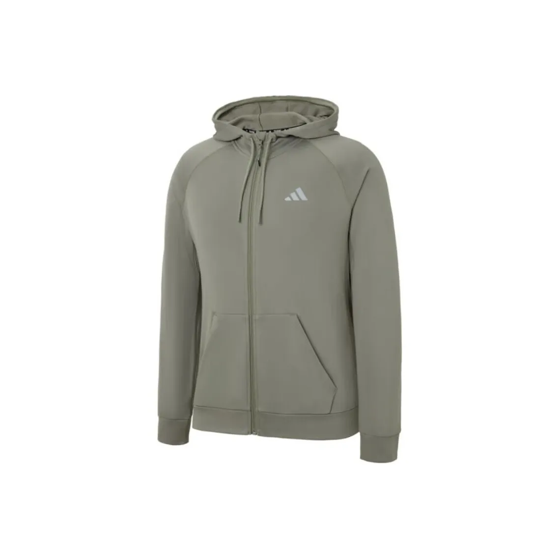 Adidas Game And Go Big Logo 3 Stripes Full Zip Hoodie