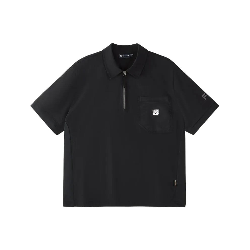 FILA FUSION Polo Shirt Men's Jet Black