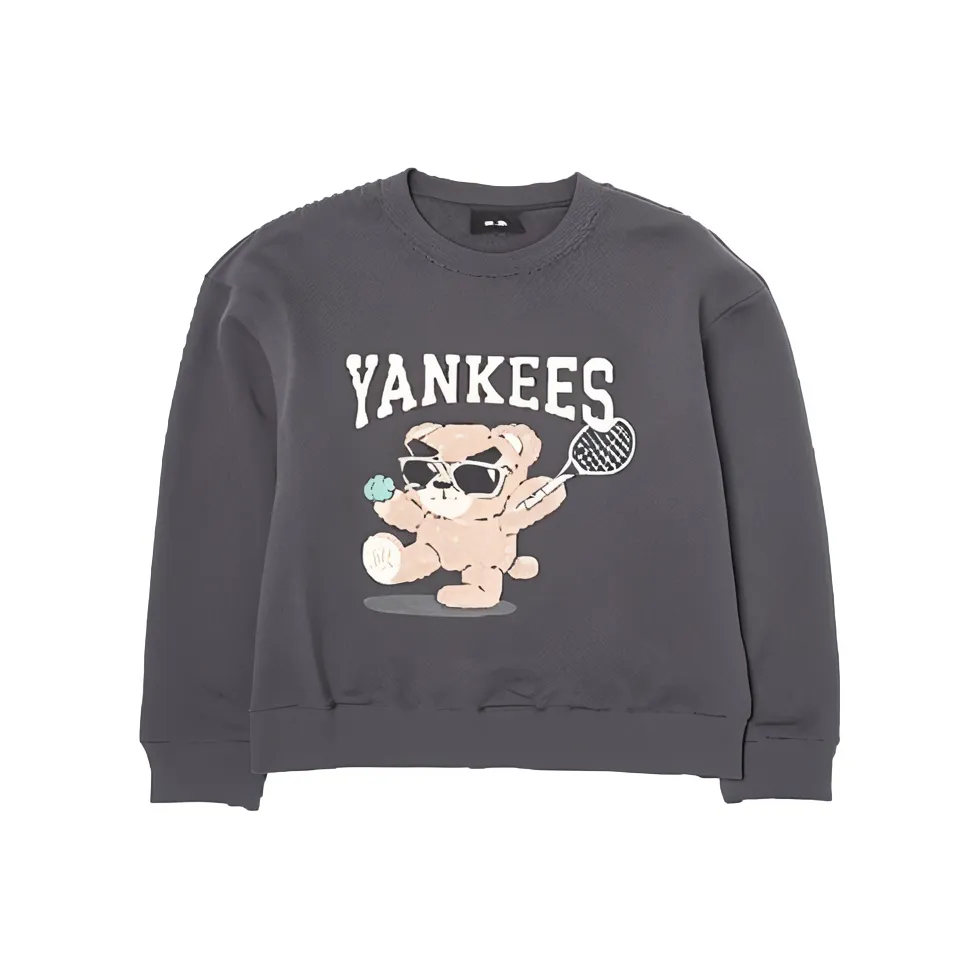 MLB Base Logo New York Yankees Свитшот Унисекс Угольный Серый