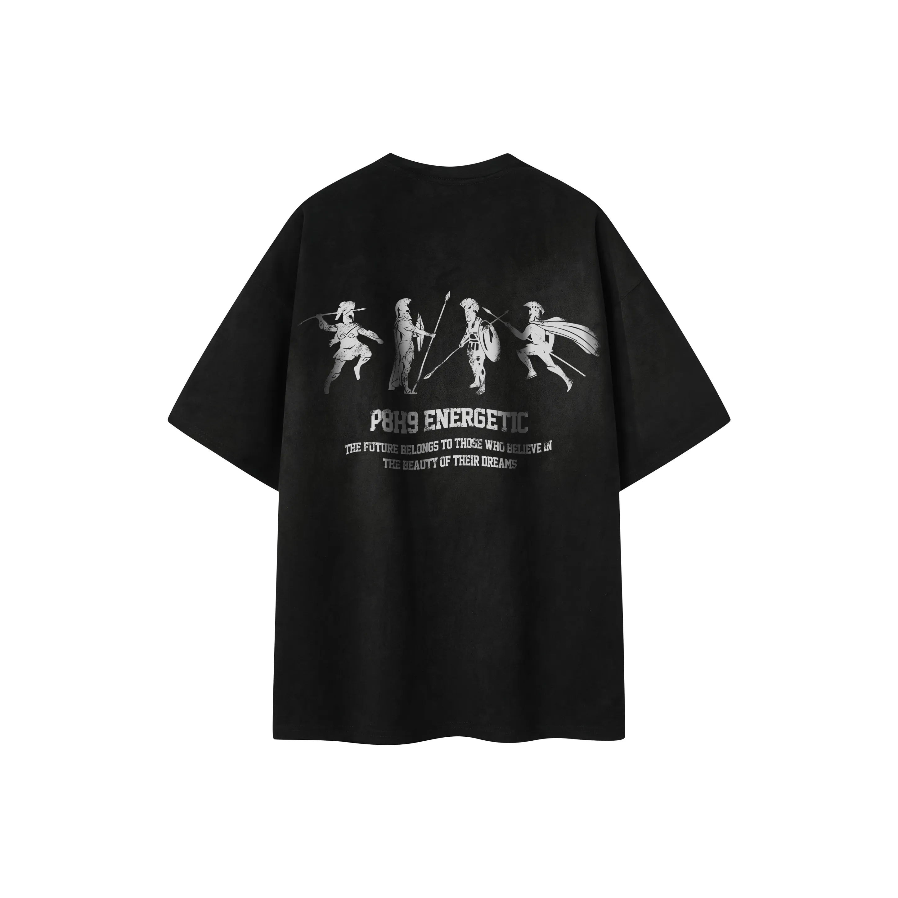 P8H9 Замша Короткий рукав T-рубашки Унисекс