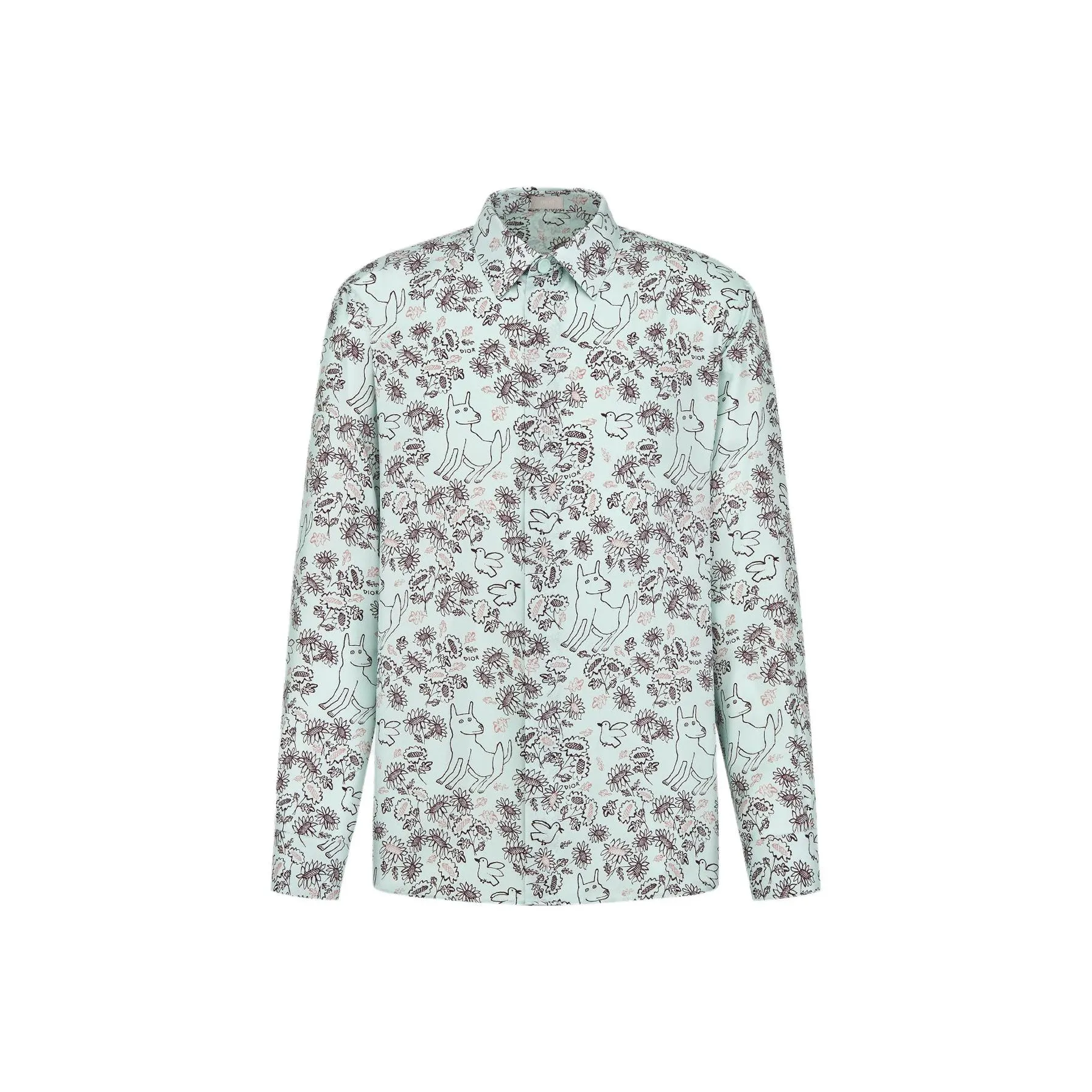 DIOR SS25 Summer Men's Clothing Collection Shirt Men's Green