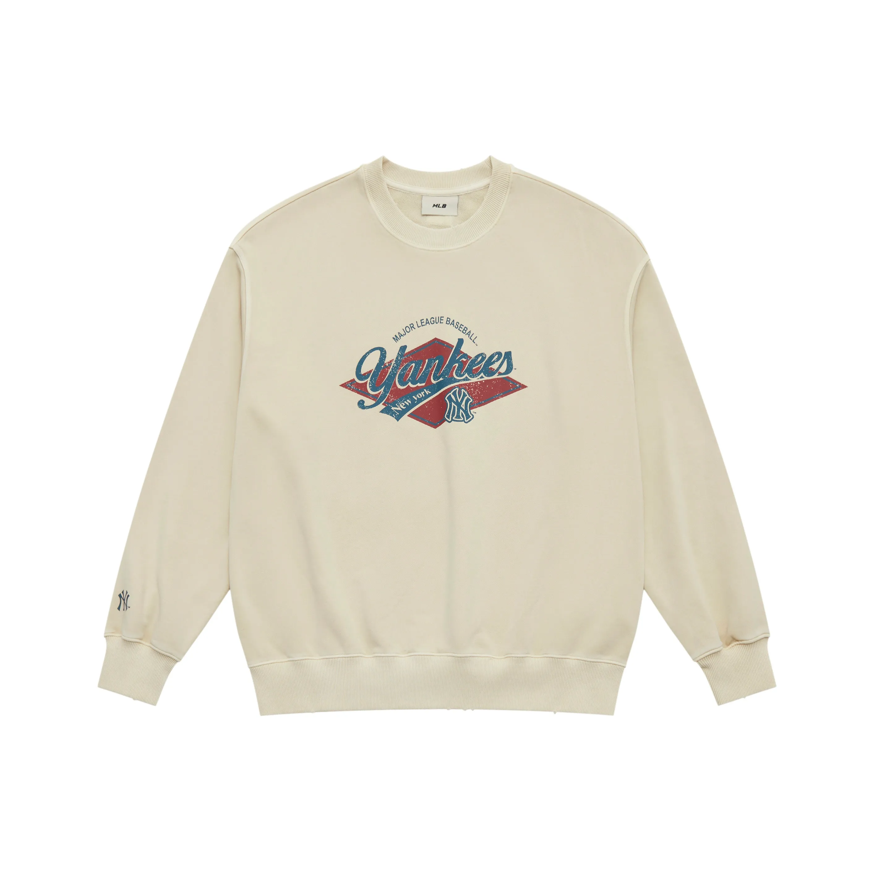 MLB Preppy Style Collection New York Yankees SS25 Свитшот Унисекс Hemp Песочный Коричневый