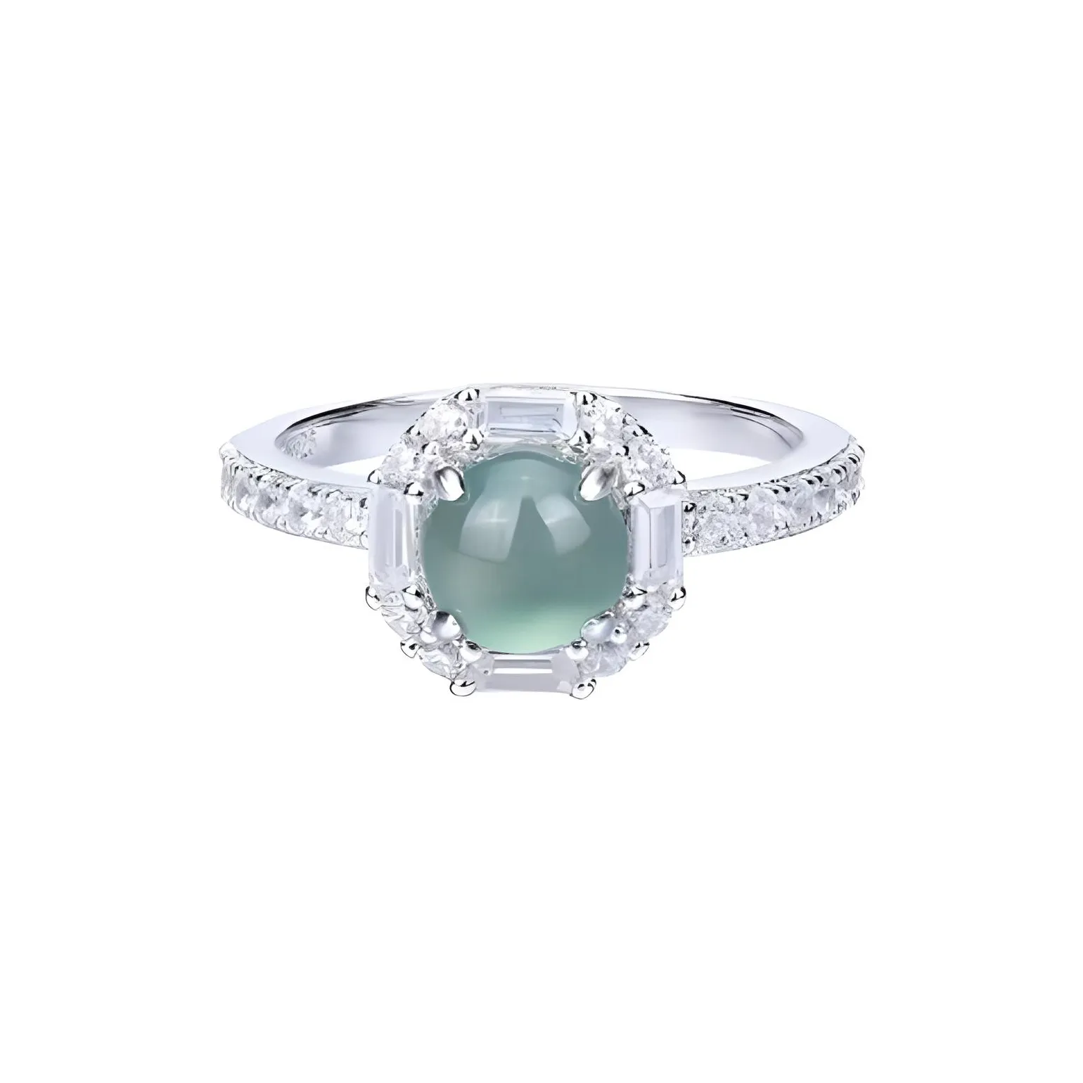 Gifts Glutinous Jade Jadeite Rings Unisex