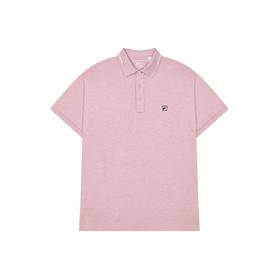 FILA Polo Shirts Men's Purple Pink Floral Gray