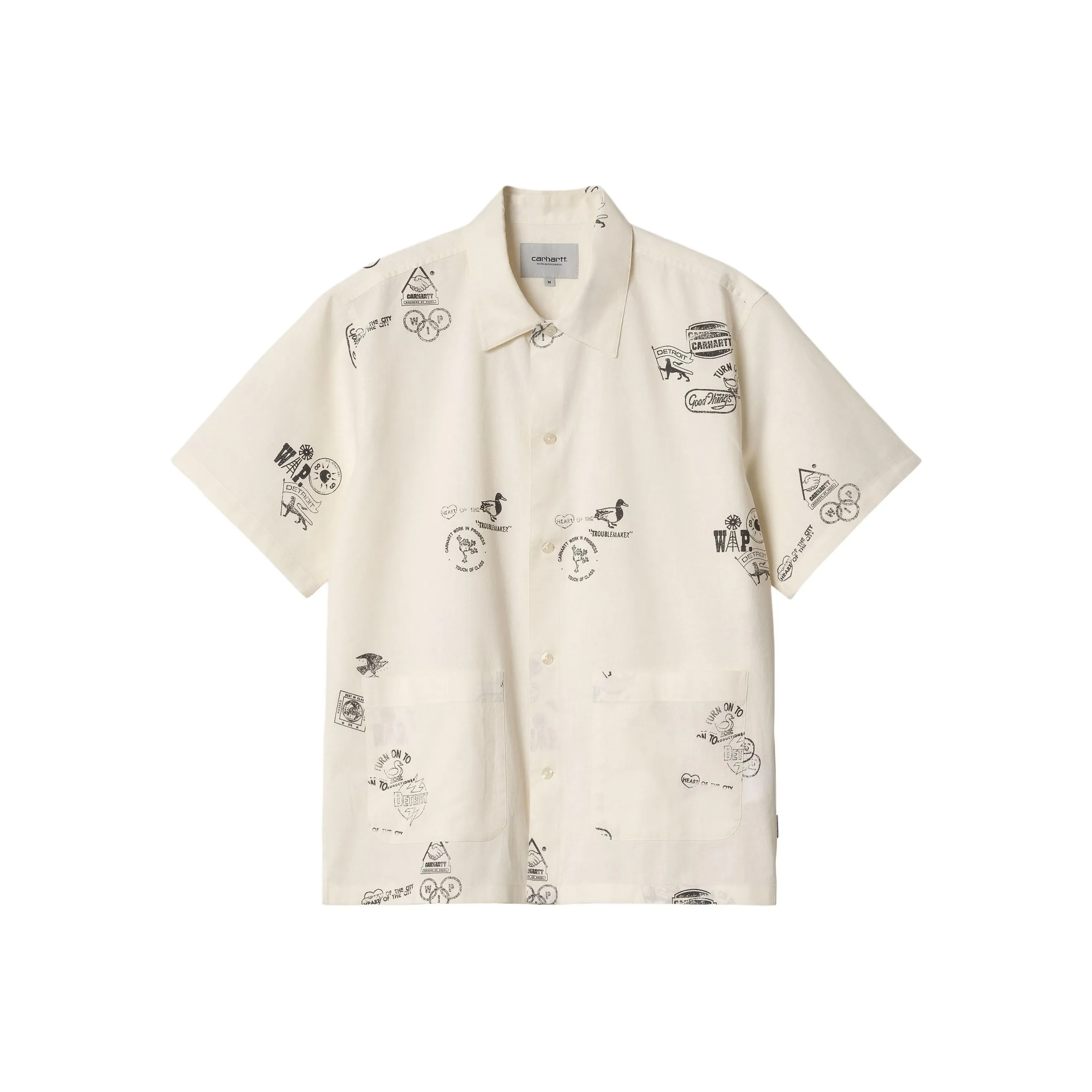 Carhartt WIP Stamp Shirt Men's Wax White