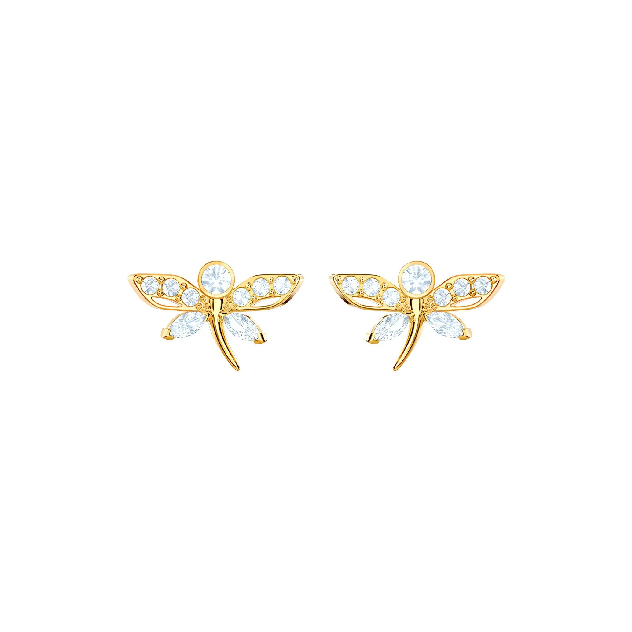 Swarovski Stud Earrings Women's Gold