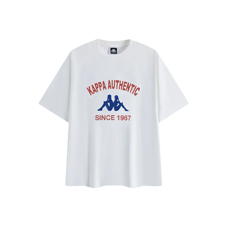 Kappa 1916 Series T Shirt Unisex Korean White